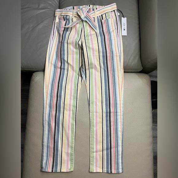 NWT - Joe’s Women’s The Luna High Rise Cigarette Ankle Striped Jeans - Size 31 - Picture 5 of 12
